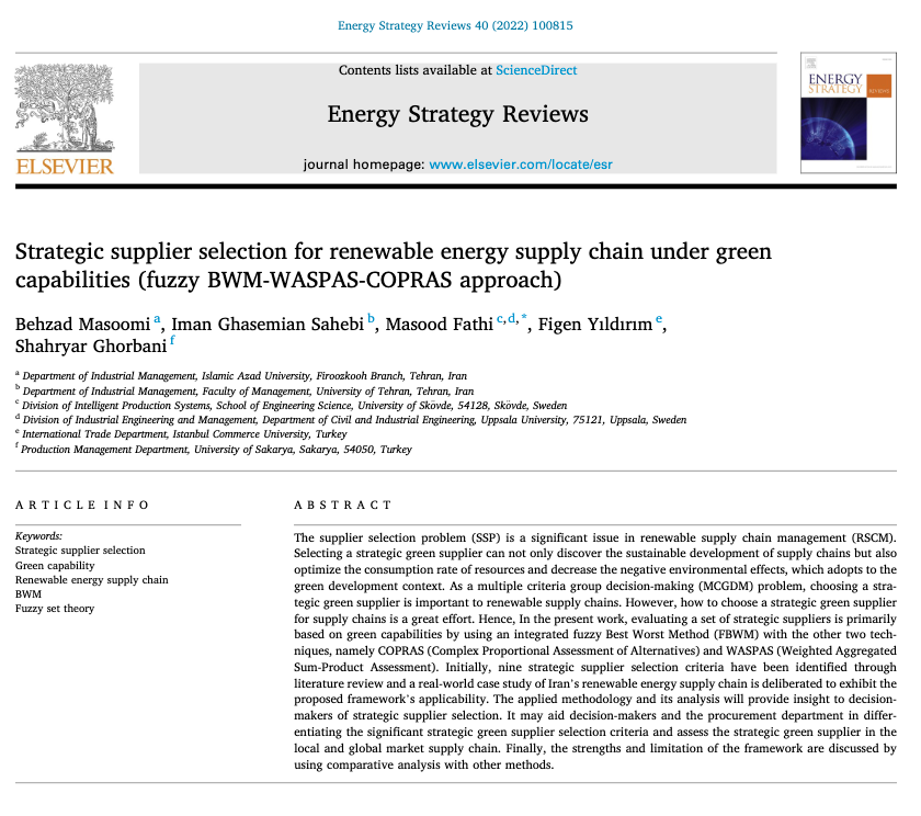 energy strategy reviews cover